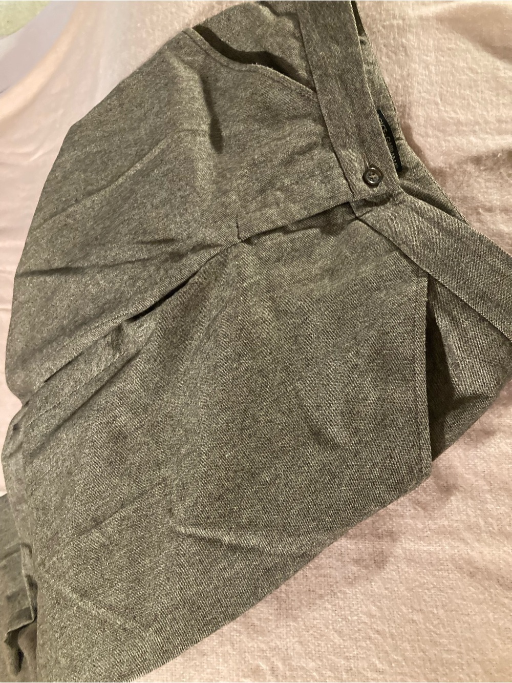 Dolce & Gabbana Men's Gray Wool Dress Trousers - Picture 9 of 9